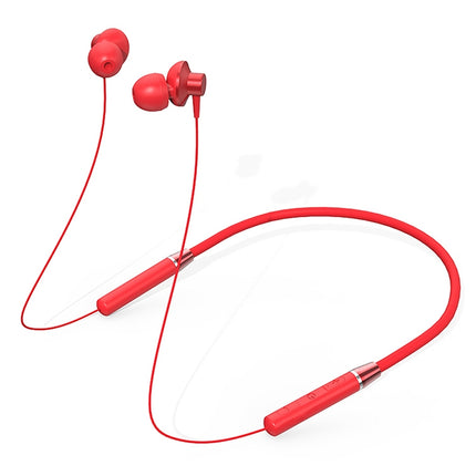 Original Lenovo HE05 Neck-Mounted Magnetic In-Ear Bluetooth Headset(Red)-garmade.com