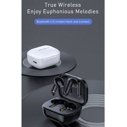 awei T36 Bluetooth 5.0 True Wireless Stereo Bluetooth Earphone (White)-garmade.com