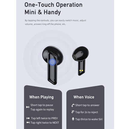 awei T36 Bluetooth 5.0 True Wireless Stereo Bluetooth Earphone (Black)-garmade.com