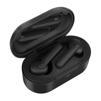 DT-5 IPX Waterproof Bluetooth 5.0 Wireless Bluetooth Earphone with Magnetic Charging Box, Support Call & Power Bank Function(Black)-garmade.com
