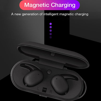 DT-7 IPX Waterproof Bluetooth 5.0 Wireless Bluetooth Earphone with 300mAh Magnetic Charging Box, Support Call(Pink)-garmade.com