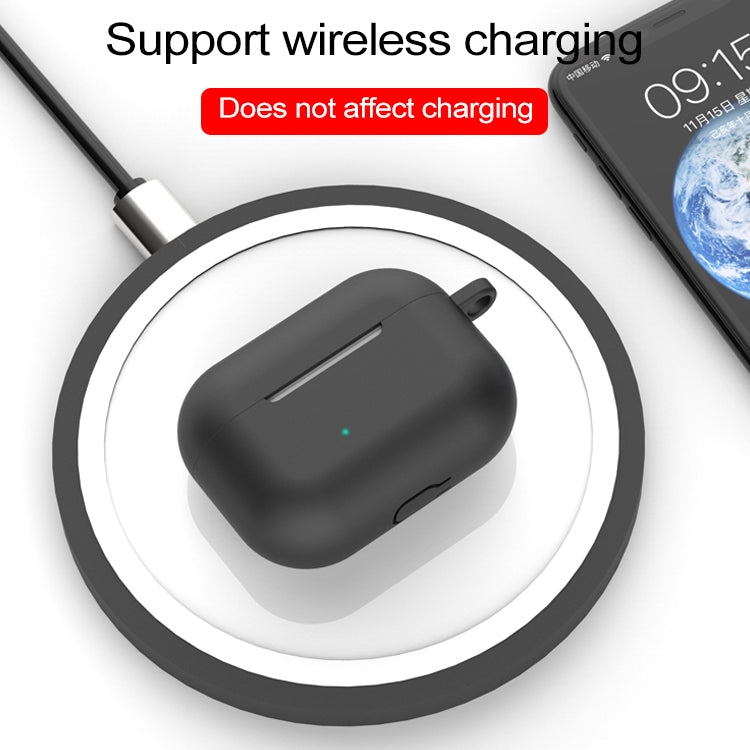 For AirPods Pro 3 in 1 Silicone Earphone Protective Case + Hook + Anti-lost Rope Set(White)-garmade.com