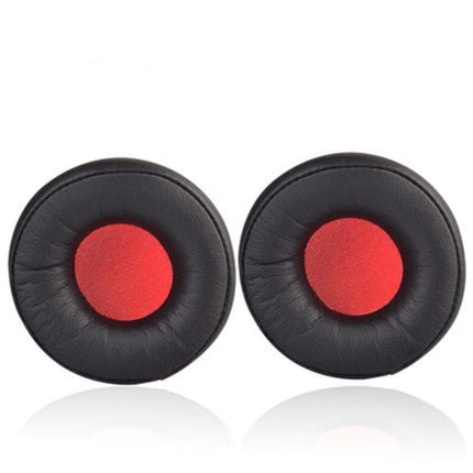 1 Pair Leather Sponge Protective Case for Jabra MOVE Headphone(Black Red)-garmade.com