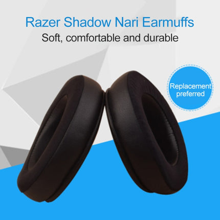 1 Pair Sponge Earmuffs Protective Case for RAZER Nari Headphone-garmade.com