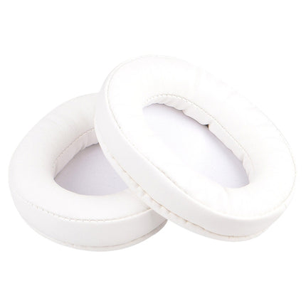 1 Pair Leather Sponge Protective Case for Steelseries Arctis 3 Pro / Ice 5 / Ice 7 Headphone (White)-garmade.com