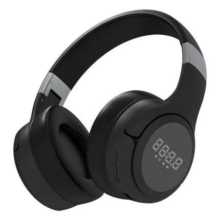 ZEALOT B28 Folding Headband Bluetooth Stereo Music Headset with Display (Black)-garmade.com