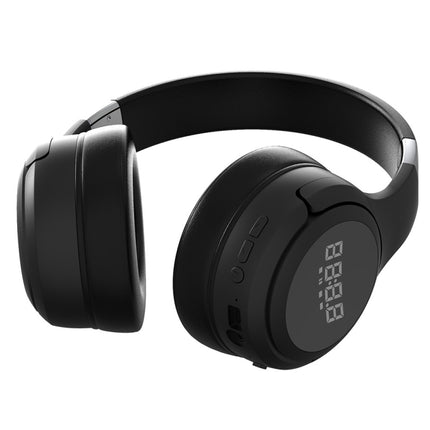 ZEALOT B28 Folding Headband Bluetooth Stereo Music Headset with Display (Black)-garmade.com