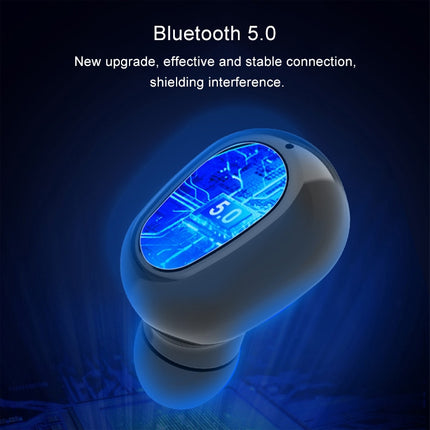 L22 9D Sound Effect Bluetooth 5.0 Wireless Bluetooth Earphone with Charging Box & Digital Display, Support for HD Calls (White)-garmade.com