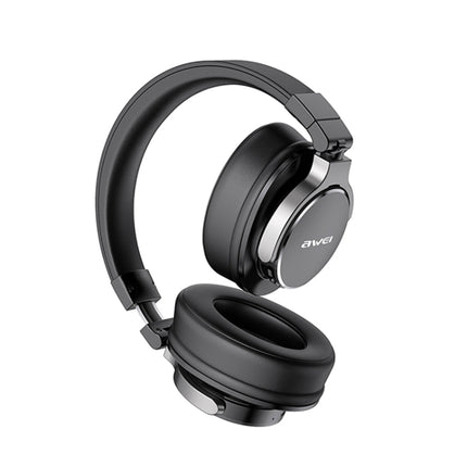 awei A710BL Foldable ANC Noise Cancelling Bluetooth Wireless Headset (Black)-garmade.com