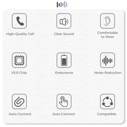 J18 Bluetooth 5.0 TWS Wireless Binaural Bluetooth Earphone with Charging Box(Black)-garmade.com
