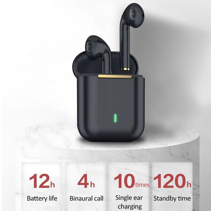 J18 Bluetooth 5.0 TWS Wireless Binaural Bluetooth Earphone with Charging Box(Green)-garmade.com