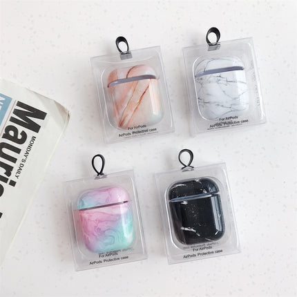 Marble Pattern Wireless Earphones Charging Box Protective Case for Apple AirPods 1/2-garmade.com