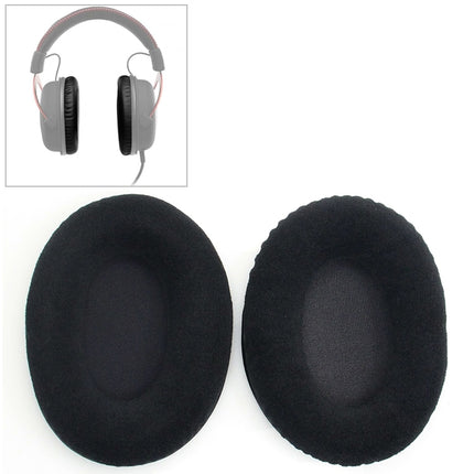 2 PCS For Kingston KHX-HSCP / HyperX Cloud II Headphone Cushion Flannel Black Net Sponge Cover Earmuffs Replacement Earpads-garmade.com