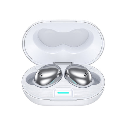 WK V36 Wireless TWS Metal Plating Bluetooth 5.0 Earphone with Charging Box (White)-garmade.com