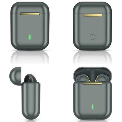 T&G J18 Bluetooth 5.1 TWS Wireless Binaural Bluetooth Earphone with Charging Box (Green)-garmade.com
