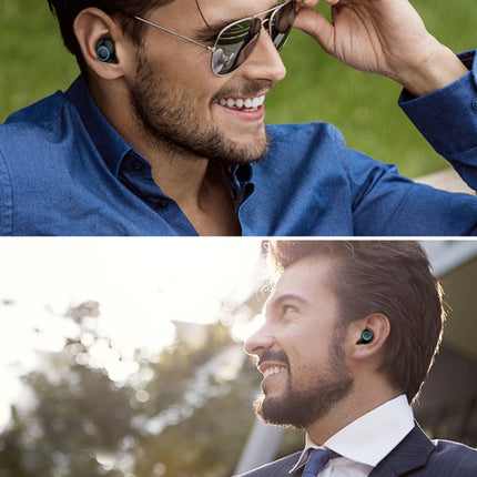 S5 Twins Sports Magnetic Ear-in TWS Bluetooth V5.0 Wireless Earphones(Gold)-garmade.com