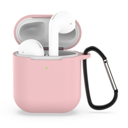 Wireless Earphones Shockproof Silicone Protective Case for Apple AirPods 1 / 2(Light Pink)-garmade.com
