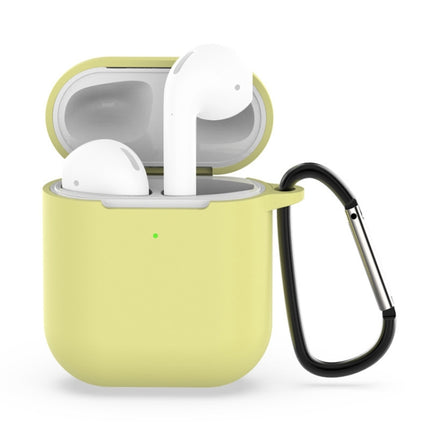 Wireless Earphones Shockproof Silicone Protective Case for Apple AirPods 1 / 2(Yellow)-garmade.com