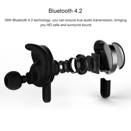REMAX TWS-1 Half Moon Shaped Bluetooth 4.2 Wireless Bluetooth Earphone with Charging Box(Gold)-garmade.com