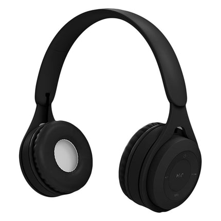 Y08 Hifi Sound Quality Macaron Bluetooth Headset, Supports Calling & TF Card & 3.5mm AUX (Black)-garmade.com