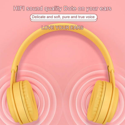 Y08 Hifi Sound Quality Macaron Bluetooth Headset, Supports Calling & TF Card & 3.5mm AUX (Black)-garmade.com