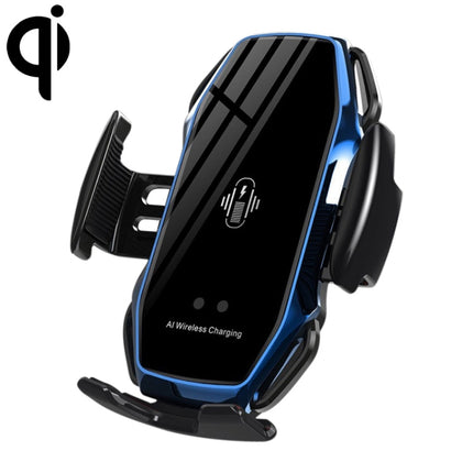 A5 10W Car Infrared Wireless Mobile Auto-sensing Phone Charger Holder, Interface：USB-C / Type-C(Blue)-garmade.com