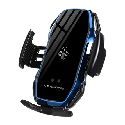 A5 10W Car Infrared Wireless Mobile Auto-sensing Phone Charger Holder, Interface：USB-C / Type-C(Blue)-garmade.com