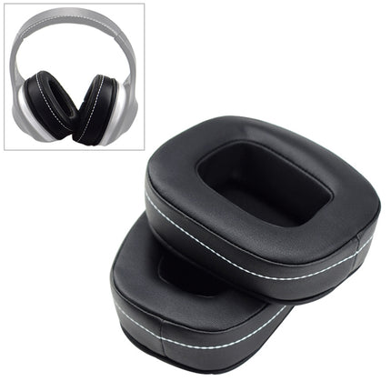 2 PCS For DENON AH-D600 / AH-D7100 Soft Sponge Earphone Protective Cover Earmuffs(Black White)-garmade.com