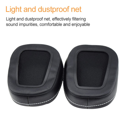 2 PCS For DENON AH-D600 / AH-D7100 Soft Sponge Earphone Protective Cover Earmuffs(Black White)-garmade.com