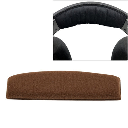 2 PCS For Sennheiser HD515 / HD555 / HD595 / HD598 / HD558 / PC360 Flannel Replacement Headband Head Beam Headgear Cover(Brown)-garmade.com