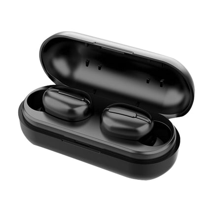 L13 IPX6 Waterproof Bluetooth 5.0 Wireless Stereo Bluetooth Earphone with Magnetic Charging Box, Supports Binaural Call & Voice Assistant (Black)-garmade.com