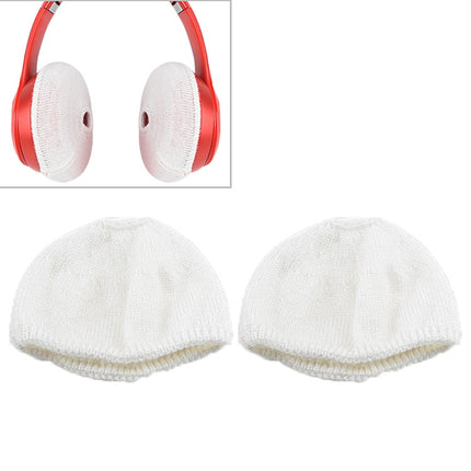 2 PCS Knitted Headphone Dustproof Protective Case for Beats Solo2 / Solo3(White)-garmade.com