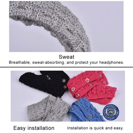 Knitted Headphone Dustproof Protective Case for Beats Studio2 / ATH-MSR7 / Sennheiser(Grey)-garmade.com