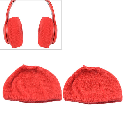 2 PCS Knitted Headphone Dustproof Protective Case for Beats Studio2(Red)-garmade.com