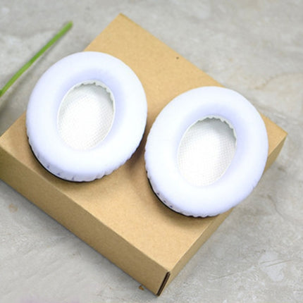 1 Pair Soft Earmuff Headphone Jacket with White Padded Cotton for BOSE QC2 / QC15 / AE2 / QC25 / QC35(White)-garmade.com