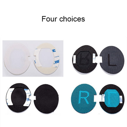 1 Pair Soft Earmuff Headphone Jacket with Blue LR Cotton for BOSE QC2 / QC15 / AE2 / QC25-garmade.com