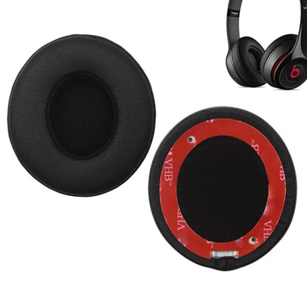 1 Pair Soft Sponge Earmuff Headphone Jacket for Beats Solo 2.0 / 3.0, Bluetooth Version(Red)-garmade.com