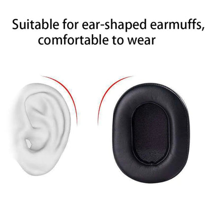 1 Pair Soft Sponge Earmuff Headphone Jacket for Audio-technica ATH-MSR7 / M50X / M20 / M40 / M40X(Black)-garmade.com