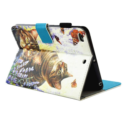 For iPad 9.7 (2018) & iPad 9.7 (2017) & Air 2 / Air Cats and Butterflies Pattern Horizontal Flip Leather Case with Holder & Wallet & Card Slots & Sleep / Wake-up Function & Pen Slot-garmade.com
