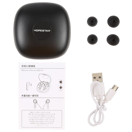 HOPESTAR S11 Bluetooth 5.0 True Wireless Bluetooth Earphone (Black)-garmade.com