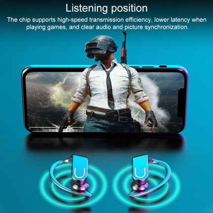 Galante B10 Bluetooth 5.0 Stereo Ear-mounted Bluetooth Earphone with Magnetic Charging Case & Digital Display, Support Call & Memory Connection-garmade.com