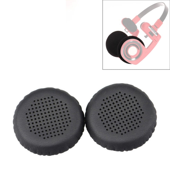 2 PCS For KOSS PP / SP Perforated Ventilation Version Protein Leather Cover Headphone Protective Cover Earmuffs (Black)-garmade.com