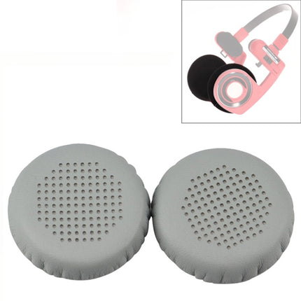 2 PCS For KOSS PP / SP Perforated Ventilation Version Protein Leather Cover Headphone Protective Cover Earmuffs (Grey)-garmade.com