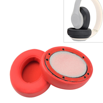 2 PCS For Beats Studio 2.0 / 3.0 Headphone Protective Cover Ice Gel Earmuffs(Red)-garmade.com