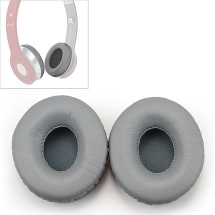2 PCS For Beats Solo HD / Solo 1.0 Headphone Protective Leather Cover Sponge Earmuffs (Grey)-garmade.com