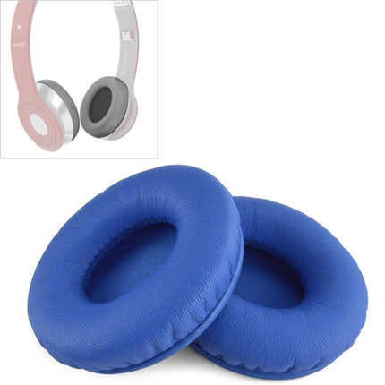 2 PCS For Beats Solo HD / Solo 1.0 Headphone Protective Leather Cover Sponge Earmuffs(Blue)-garmade.com