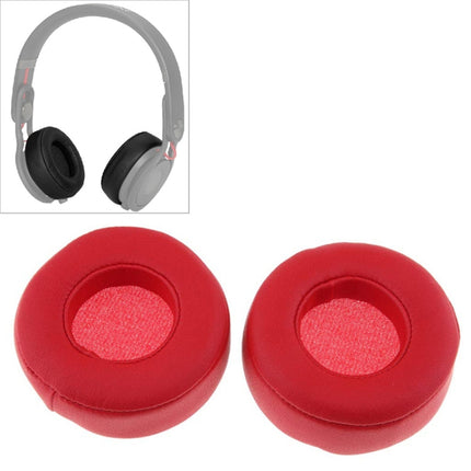 2 PCS For Beats Studio Mixr Headphone Protective Leather Cover Sponge Earmuffs (Red)-garmade.com