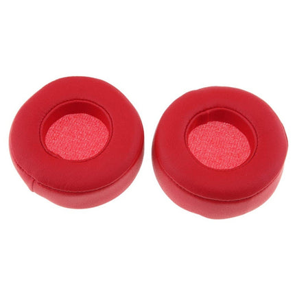 2 PCS For Beats Studio Mixr Headphone Protective Leather Cover Sponge Earmuffs (Red)-garmade.com