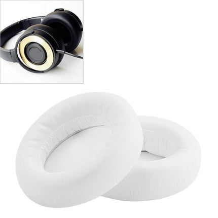 2 PCS For ATH WS550 Imitation Leather + Sponge Headphone Protective Cover Earmuffs (White)-garmade.com