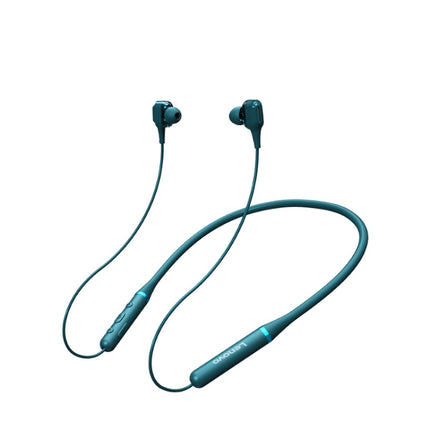 Original Lenovo XE66 Intelligent Noise Reduction 8D Subwoofer Magnetic Neck-mounted Sports Bluetooth Earphone, Support Hands-free Call (Green)-garmade.com